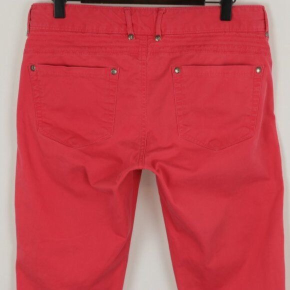 Athleta Kaleidoscope Women's Size 2 Pink Stretch Mid Rise Ankle Skinny Pants - Picture 4 of 10